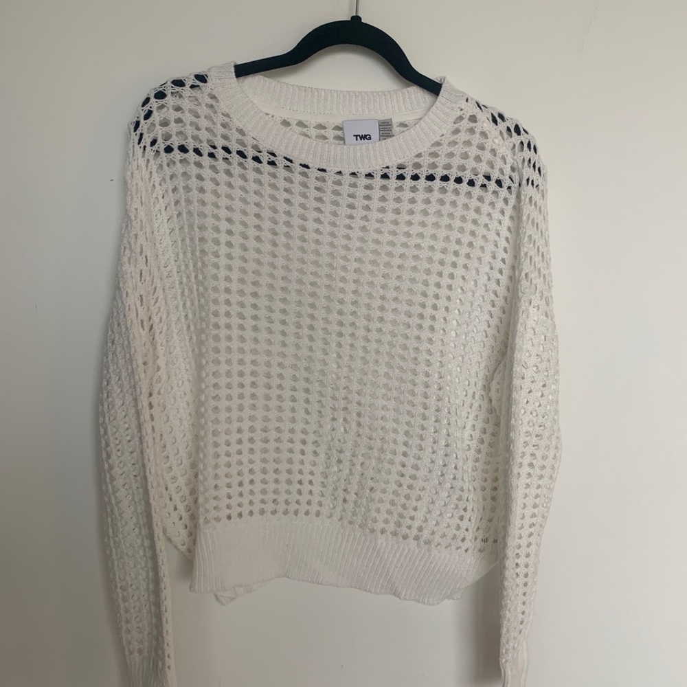 TWG white knit sweater